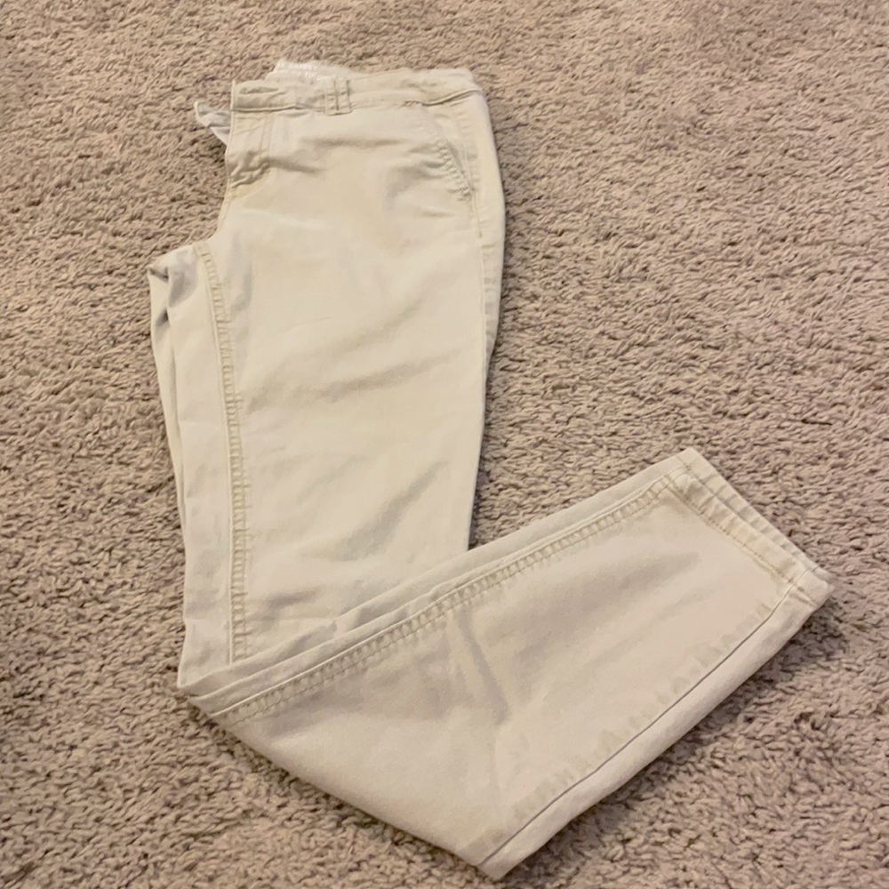 Khaki skinny jeans